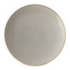 Тарелка десертная «Трианна», диаметр: 23 см, материал: фарфор, цвет: серый фото 1