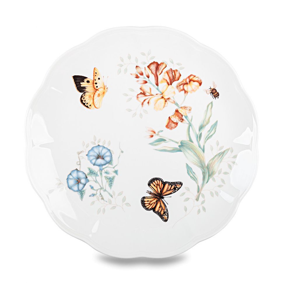 Тарелка обеденная Монарх «Бабочки на лугу», диаметр: 27,5 см, материал: ко фото 1