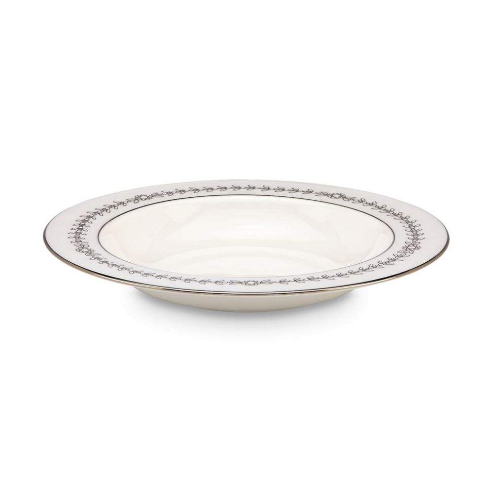 Тарелка для пасты «Королевский жемчуг», диаметр: 23 см, материал: костяной фото 1