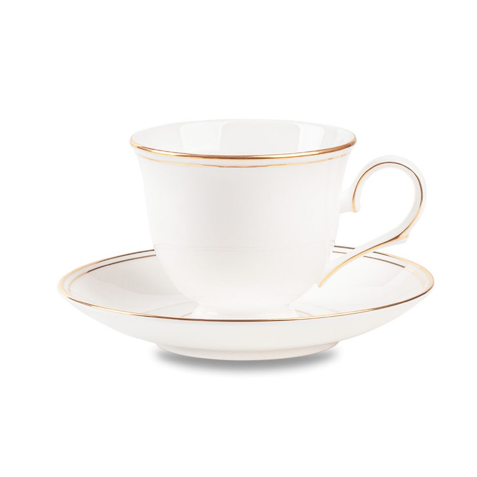 Чашка чайная с блюдцем «Федеральный золотой кант», объем: 180 мл, материал фото 1
