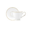 Чашка чайная с блюдцем «Федеральный золотой кант», объем: 180 мл, материал фото 2