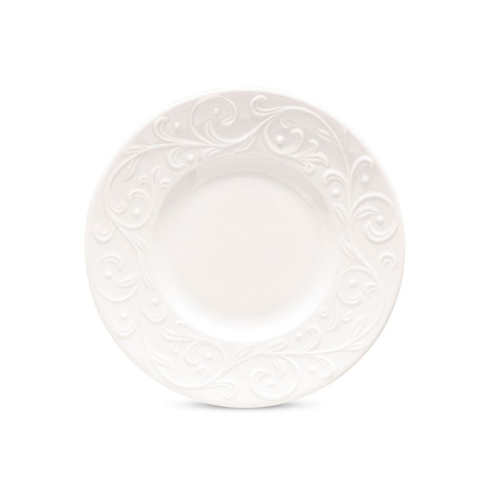 Тарелка десертная «Чистый опал рельеф», диаметр: 16,5 см, материал: костян фото 1