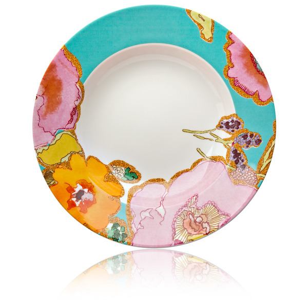Тарелка суповая Lenox Разноцветье 23см (аква) фото 1