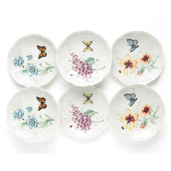 Набор тарелок пирожковых Lenox Бабочки на лугу 15см, 6шт фото 1