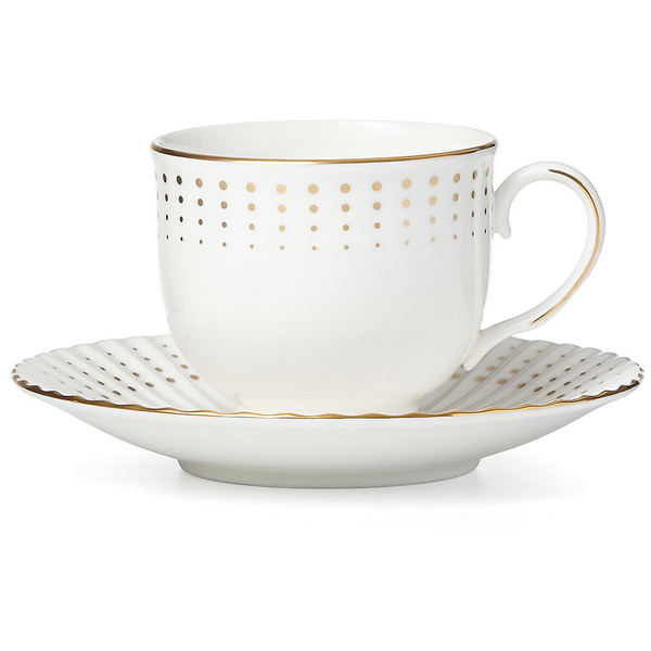 Чашка чайная с блюдцем Золотой водопад 150мл фото 1
