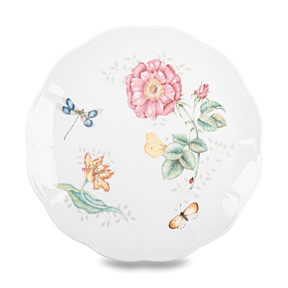Тарелка обеденная Стрекоза «Бабочки на лугу», диаметр: 27,5 см, материал:  фото 1